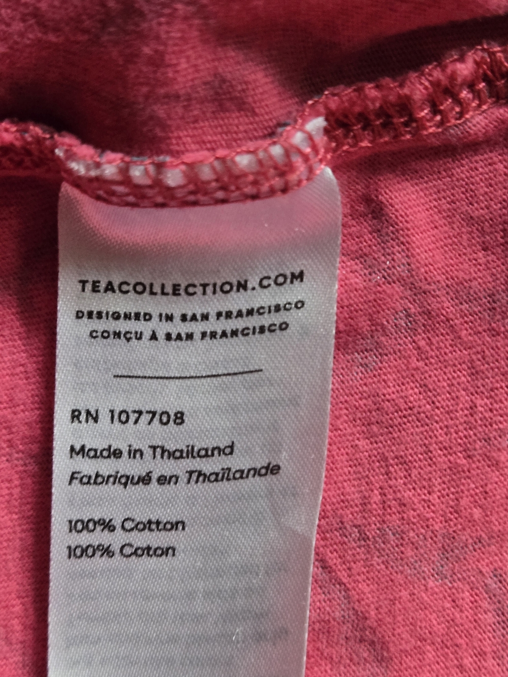 Tea Collection Pink Long Sleeve Dress With Flowers Size 12 - Picture 4 of 5